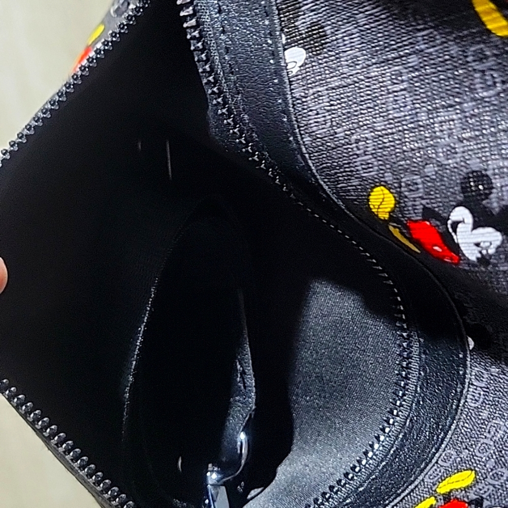 Mickey Mouse Black, Monogram Backpack. Nwot - image 2